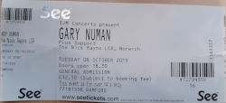 Gary Numan Norwich Ticket 2019